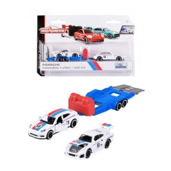 Porsche Diecast Car Panamera with Trailer Majorette