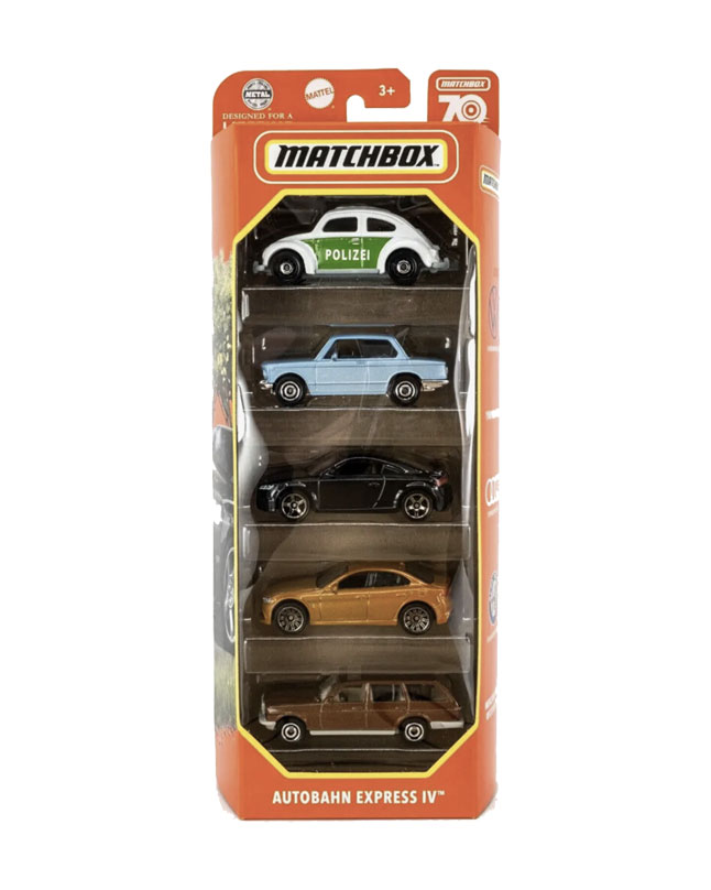 Matchbox 5 Cars Autobahn Express Pack