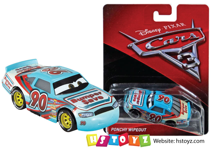 Ponchy-Wipeout-Cars-3.jpg Ponchy Wipeout Disney Cars 3 Mattel - Image 1
