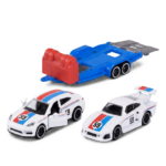 Porsche Diecast Car Panamera with Trailer Majorette