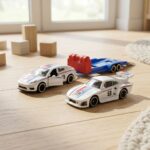 Porsche Diecast Car Panamera with Trailer Majorette - Image 2